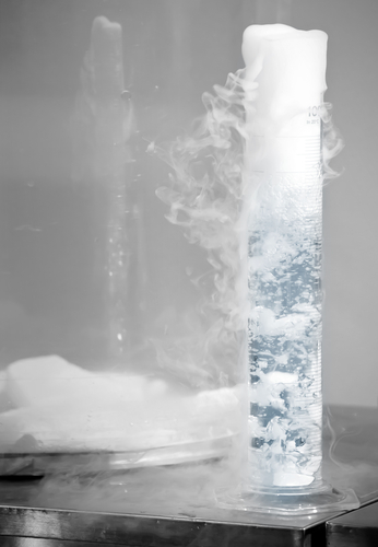 Reaction producing gas